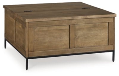 Torlanta Lift - Top Coffee Table - Dark Brown Cocktail Table modern furniture Contempo Furniture