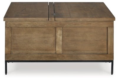 Torlanta Lift - Top Coffee Table - Dark Brown Cocktail Table modern furniture Contempo Furniture