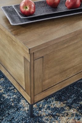 Torlanta Lift - Top Coffee Table - Dark Brown Cocktail Table modern furniture Contempo Furniture
