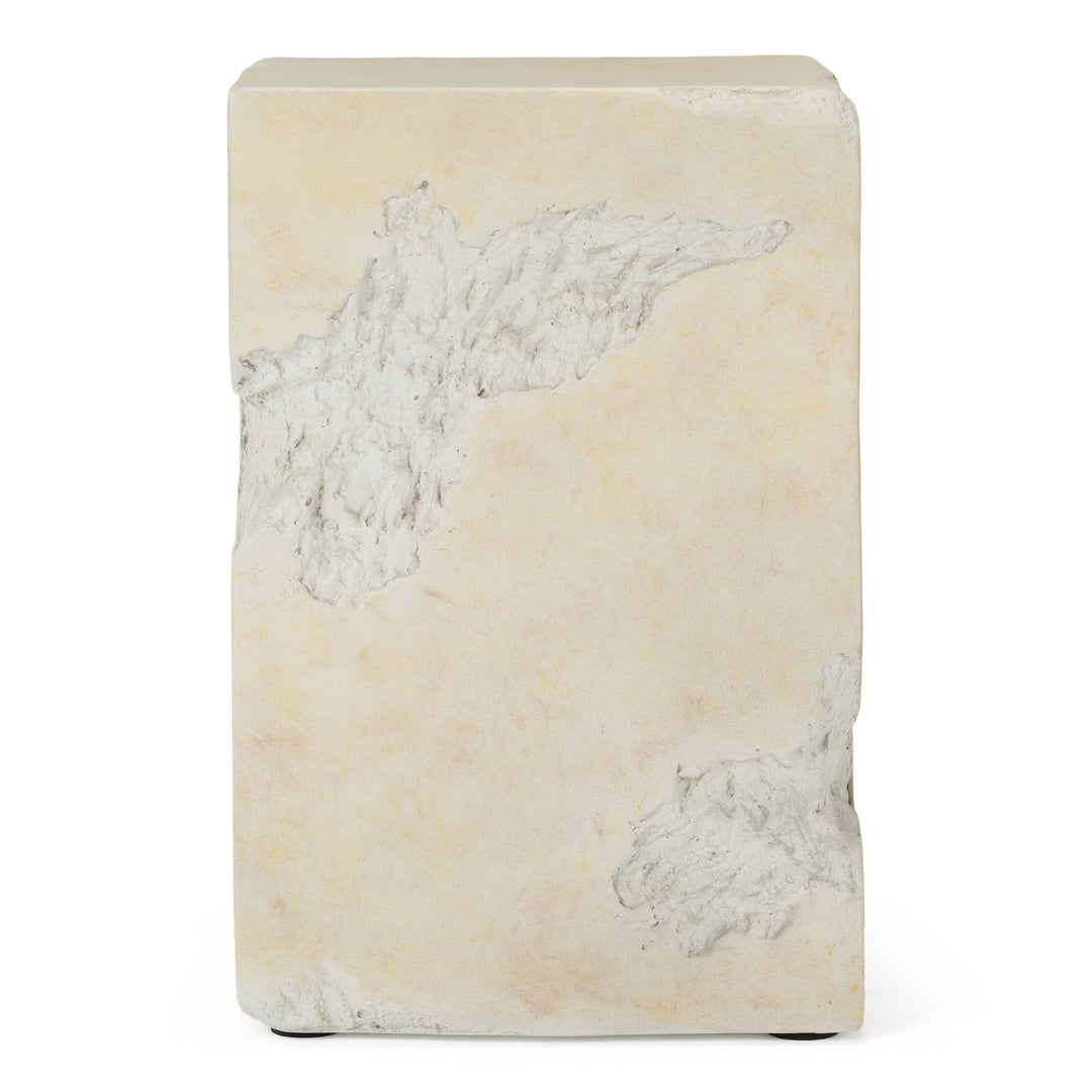Toubkal - Modern Cream Concrete End Table