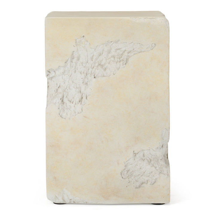 Toubkal - Modern Cream Concrete End Table