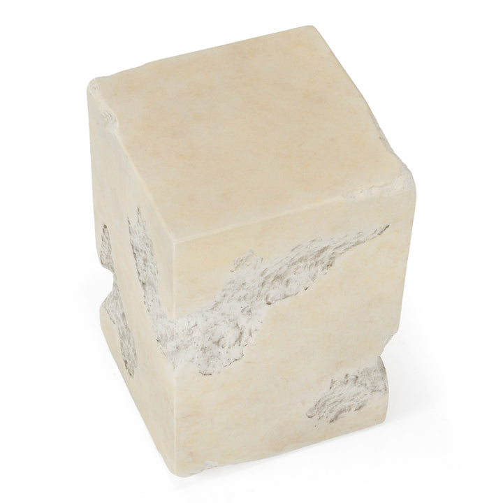 Toubkal - Modern Cream Concrete End Table