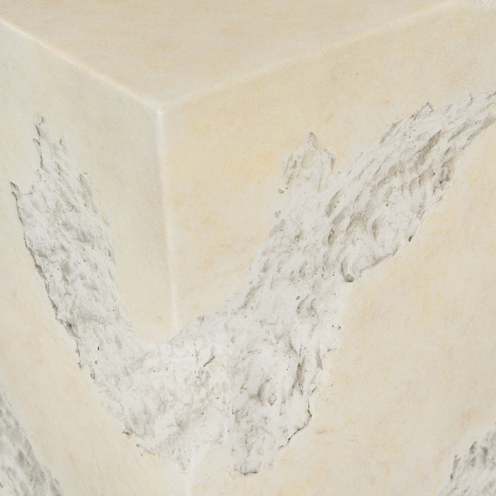 Toubkal - Modern Cream Concrete End Table