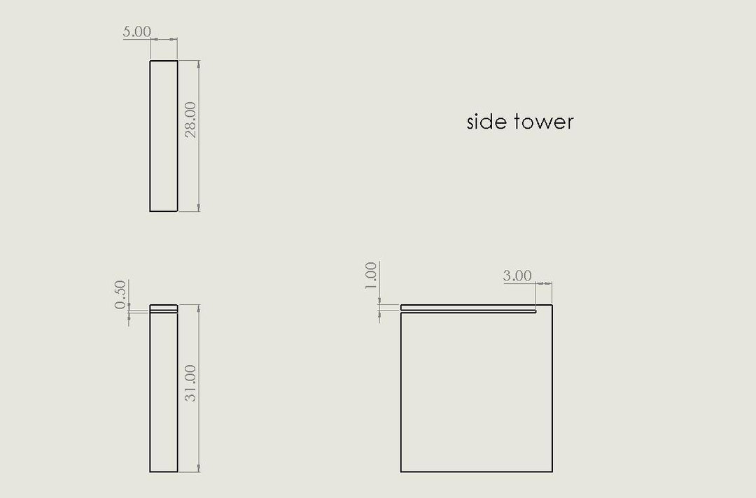 Boston Modern Glass & Faux Concrete Reversible Desk