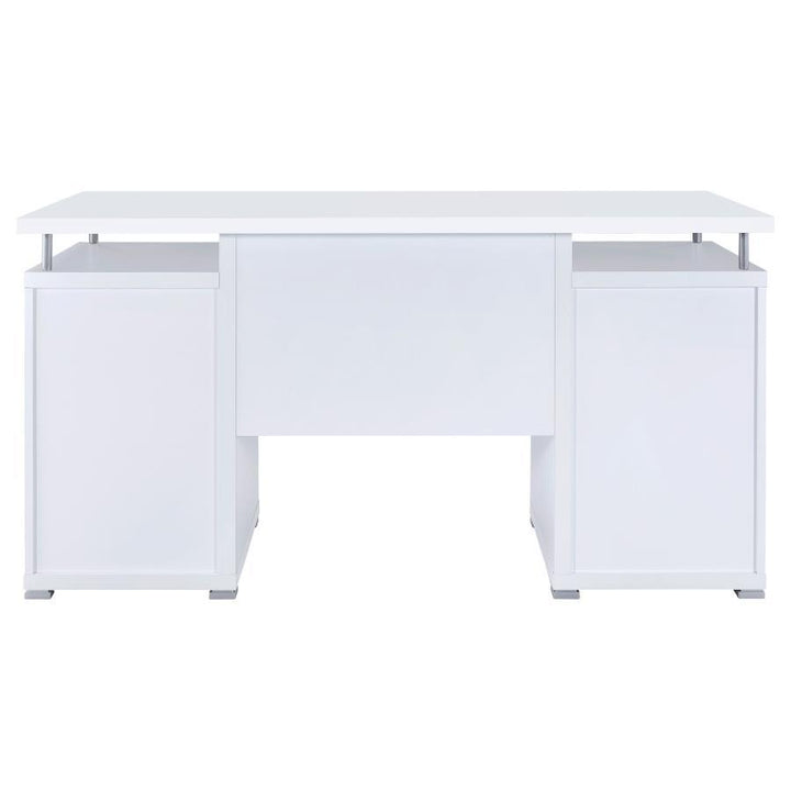 Tracy - 2 - Drawer Office Computer Desk - White Computer Desk modern furniture Contempo Furniture