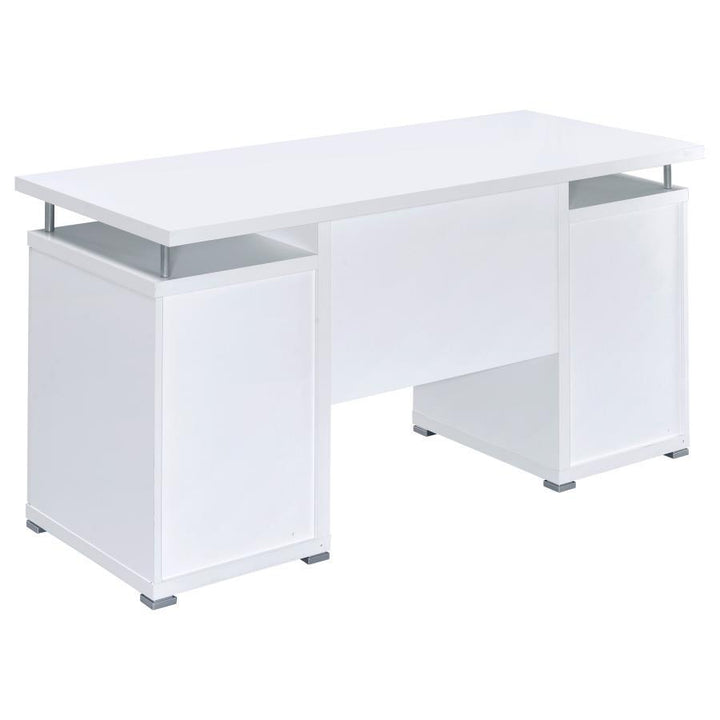 Tracy - 2 - Drawer Office Computer Desk - White Computer Desk modern furniture Contempo Furniture