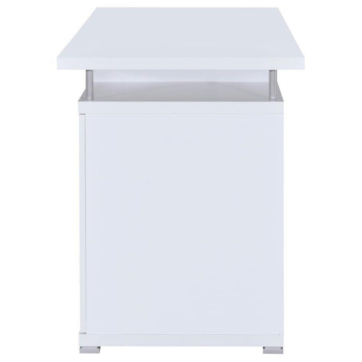 Tracy - 2 - Drawer Office Computer Desk - White Computer Desk modern furniture Contempo Furniture