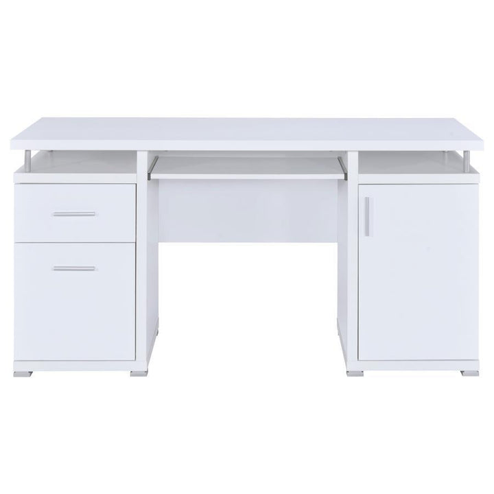 Tracy - 2 - Drawer Office Computer Desk - White Computer Desk modern furniture Contempo Furniture