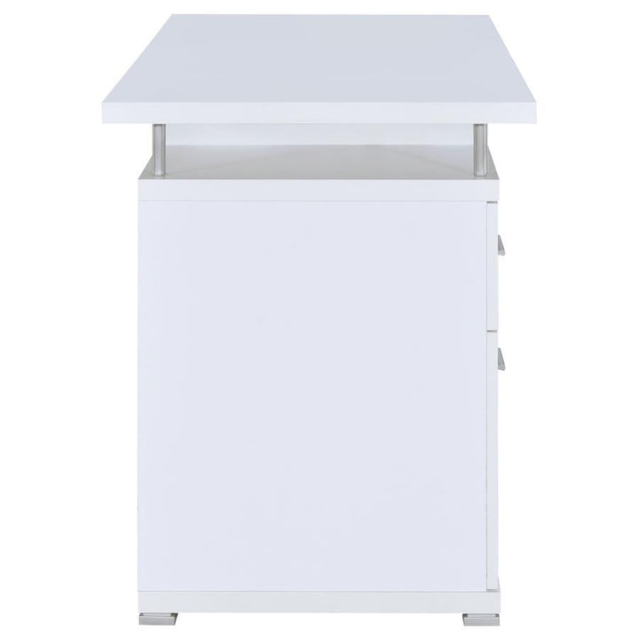 Tracy - 2 - Drawer Office Computer Desk - White Computer Desk modern furniture Contempo Furniture