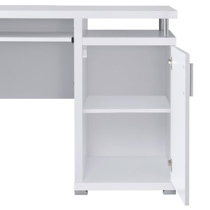 Tracy - 2 - Drawer Office Computer Desk - White Computer Desk modern furniture Contempo Furniture