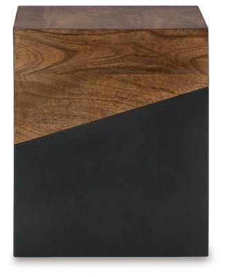 Trailbend Accent Table - Dark Brown Accent Table modern furniture Contempo Furniture