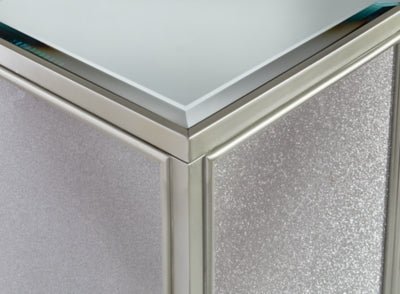 Traleena Nesting End Table (Set of 2) - Pearl Silver Nesting Table modern furniture Contempo Furniture