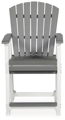 Transville Outdoor Counter Height Bar Stool (Set of 2) - Dark Gray Stool Set modern furniture Contempo Furniture