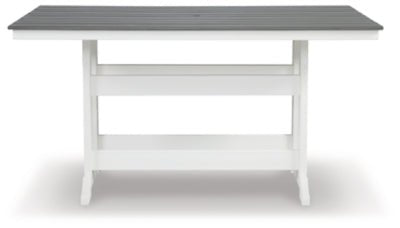 Transville Outdoor Counter Height Dining Table - Dark Gray Dining Table modern furniture Contempo Furniture