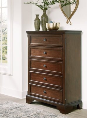 Trellington Chest of Drawers - Dark Brown Accent Chest modern furniture Contempo Furniture
