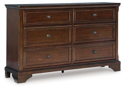 Trellington Dresser - Dark Brown Dresser modern furniture Contempo Furniture