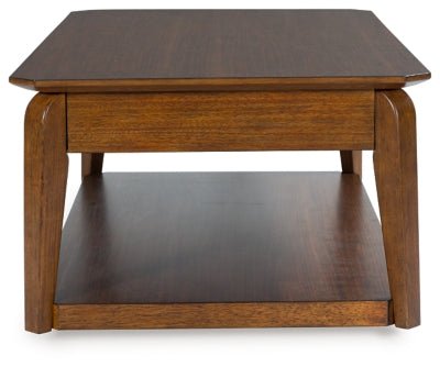 Trenmour Coffee Table - Light Brown Cocktail Table modern furniture Contempo Furniture