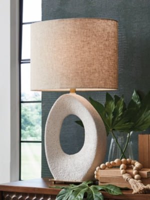 Trentlen Table Lamp - Beige Table Lamp modern furniture Contempo Furniture