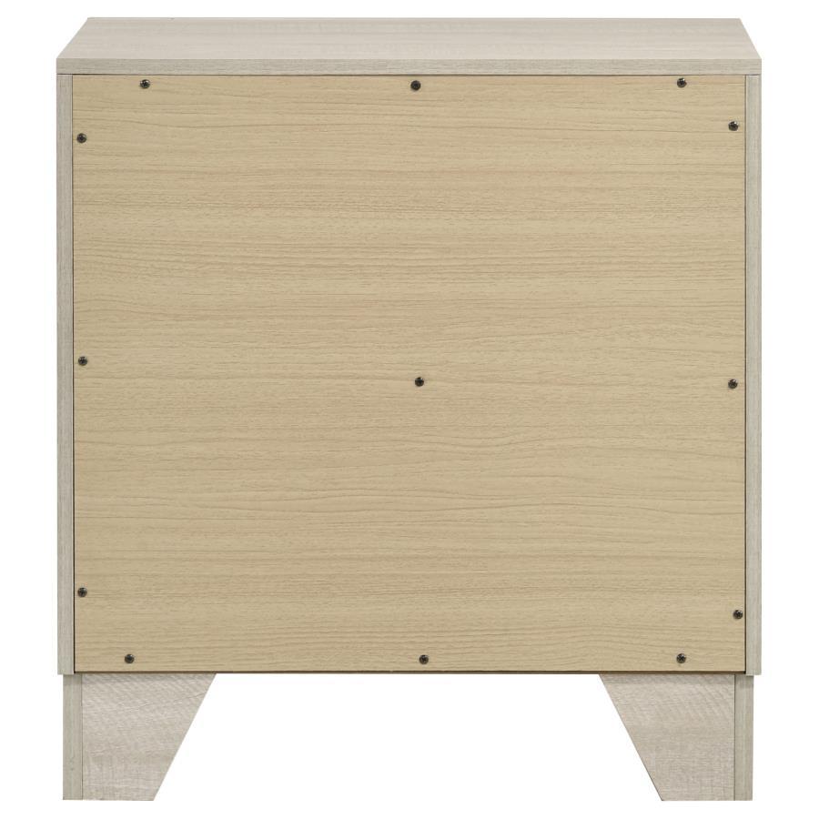 Trenton - 2 - Drawer Nightstand Bedside Table - Rustic Cream Accent Nightstand modern furniture Contempo Furniture