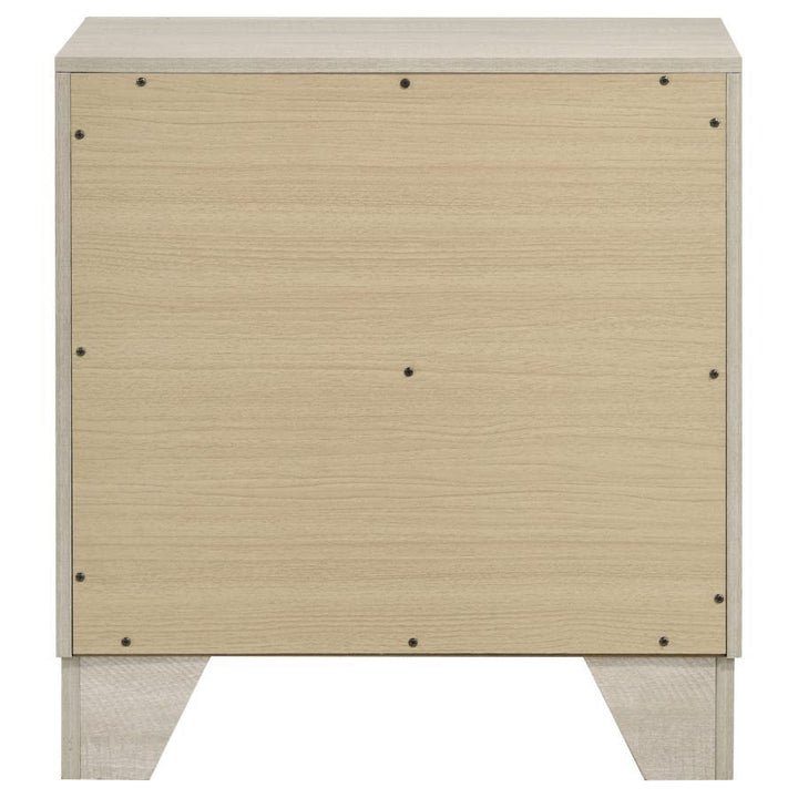 Trenton - 2 - Drawer Nightstand Bedside Table - Rustic Cream Accent Nightstand modern furniture Contempo Furniture