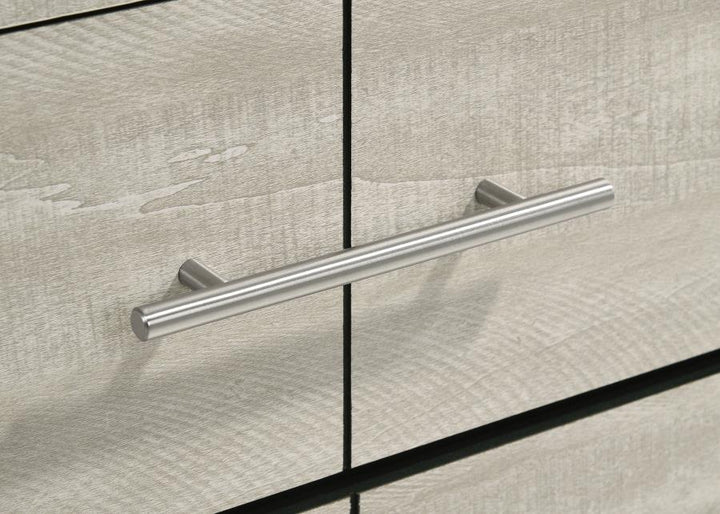 Trenton - 2 - Drawer Nightstand Bedside Table - Rustic Cream Accent Nightstand modern furniture Contempo Furniture