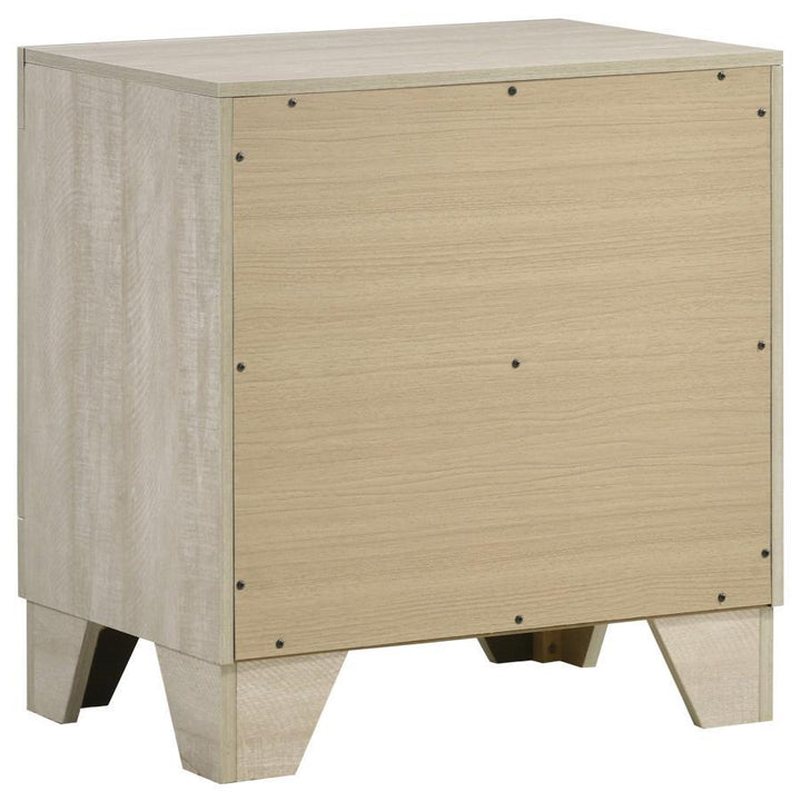 Trenton - 2 - Drawer Nightstand Bedside Table - Rustic Cream Accent Nightstand modern furniture Contempo Furniture