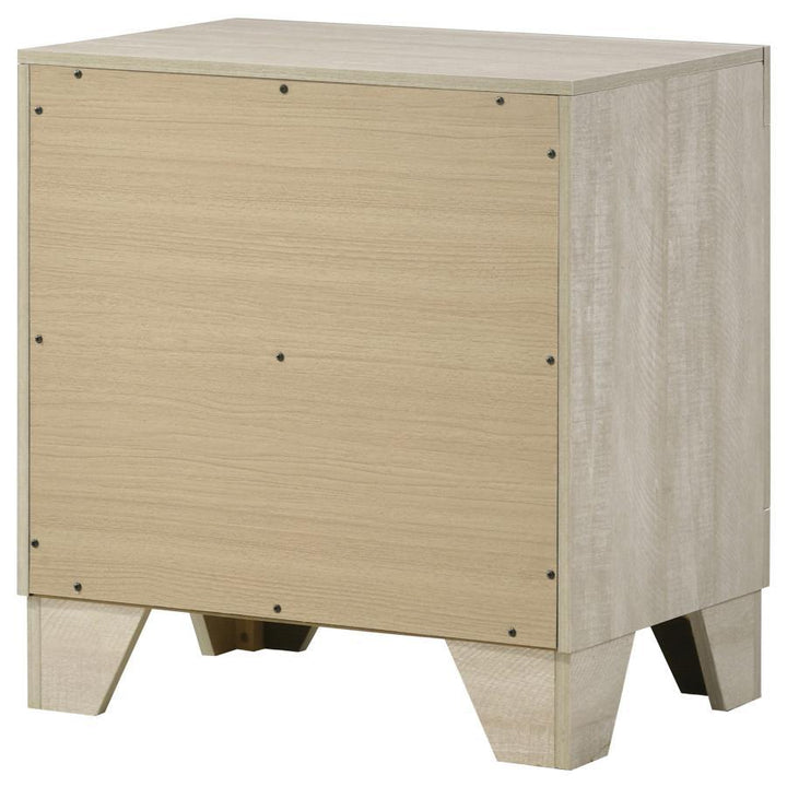 Trenton - 2 - Drawer Nightstand Bedside Table - Rustic Cream Accent Nightstand modern furniture Contempo Furniture