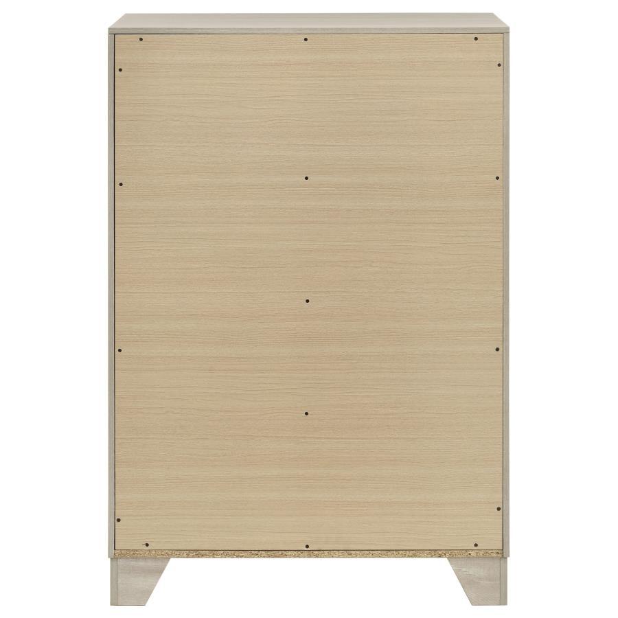 Trenton - 4 - Drawer Bedroom Chest Of Drawers - Rustic Cream Accent Chest modern furniture Contempo Furniture