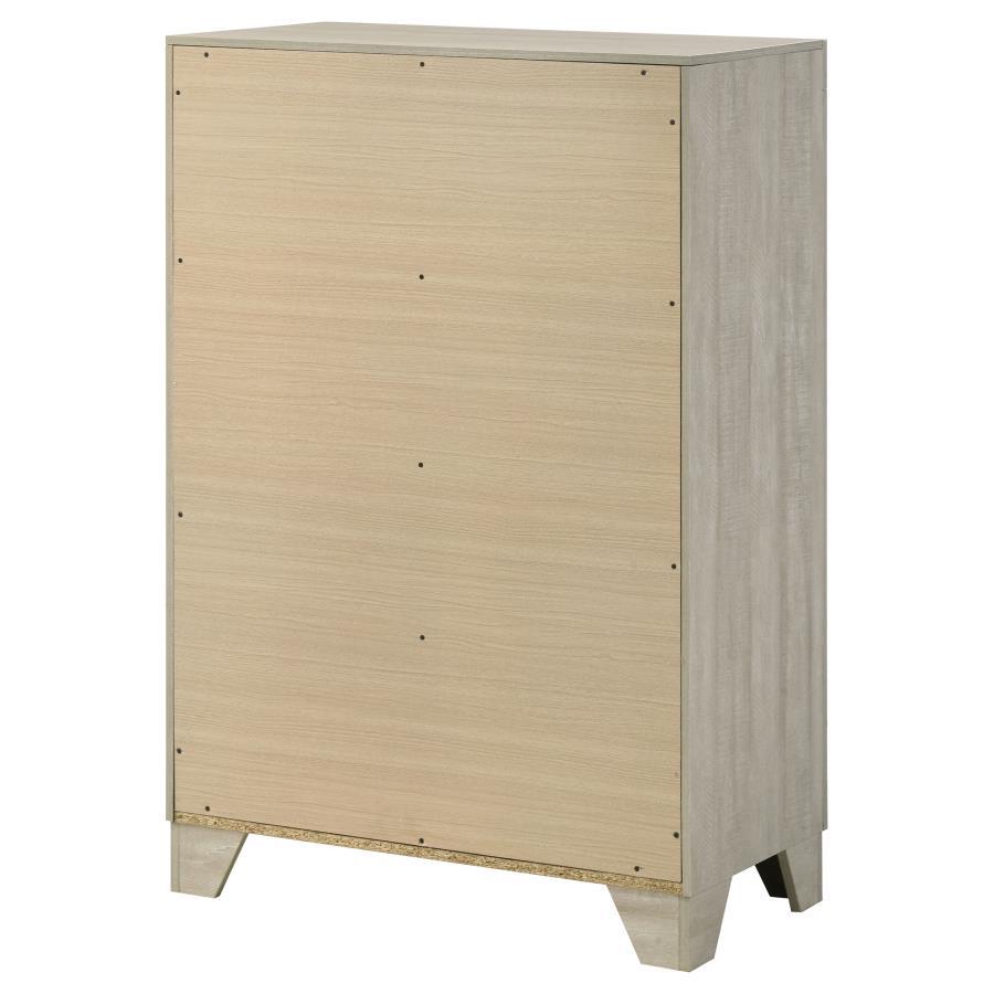 Trenton - 4 - Drawer Bedroom Chest Of Drawers - Rustic Cream Accent Chest modern furniture Contempo Furniture