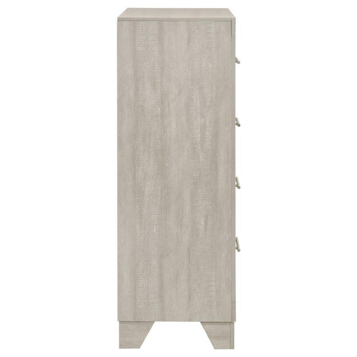Trenton - 4 - Drawer Bedroom Chest Of Drawers - Rustic Cream Accent Chest modern furniture Contempo Furniture