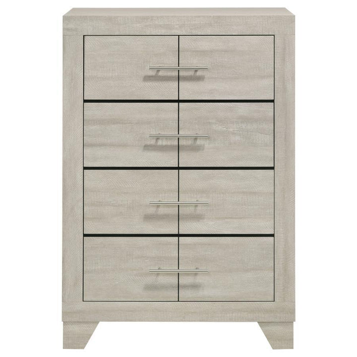Trenton - 4 - Drawer Bedroom Chest Of Drawers - Rustic Cream Accent Chest modern furniture Contempo Furniture