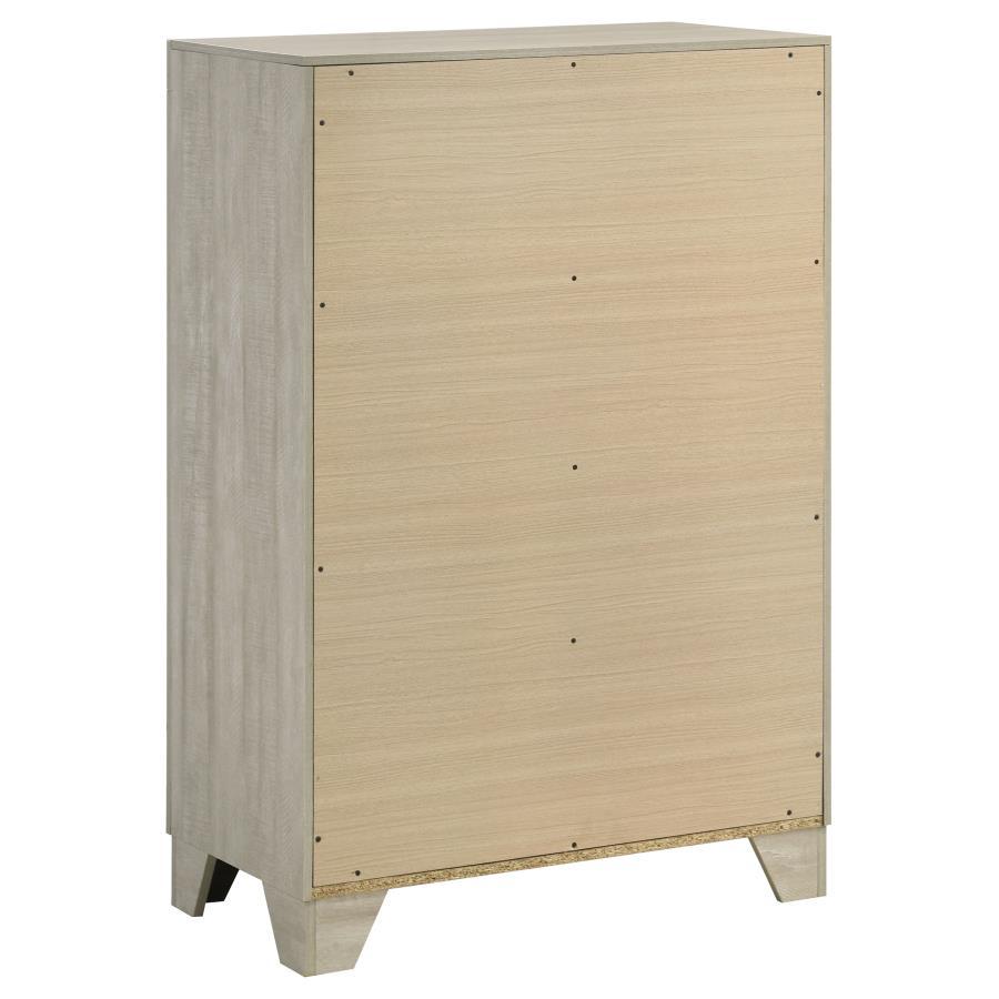Trenton - 4 - Drawer Bedroom Chest Of Drawers - Rustic Cream Accent Chest modern furniture Contempo Furniture