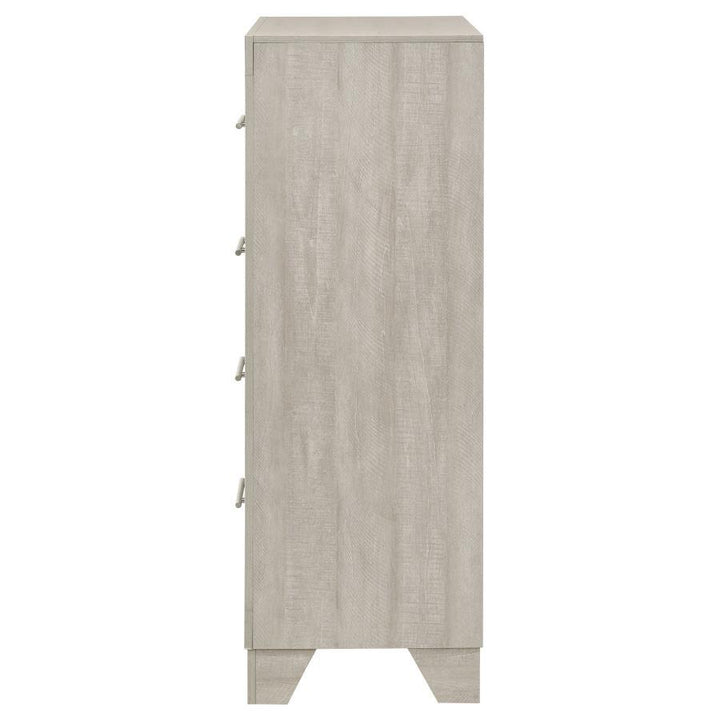 Trenton - 4 - Drawer Bedroom Chest Of Drawers - Rustic Cream Accent Chest modern furniture Contempo Furniture