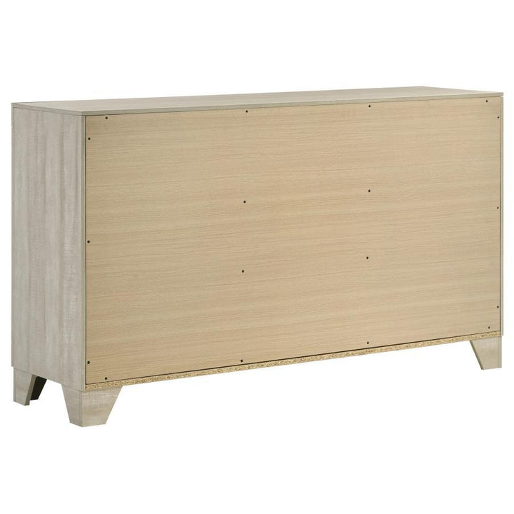Trenton - 6 - Drawer Bedroom Dresser - Rustic Cream Dressers modern furniture Contempo Furniture