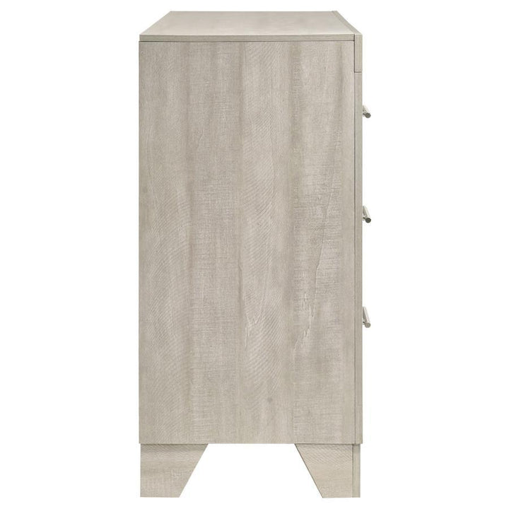 Trenton - 6 - Drawer Bedroom Dresser - Rustic Cream Dressers modern furniture Contempo Furniture
