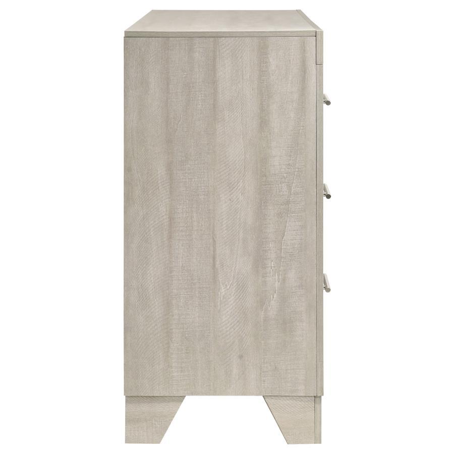 Trenton - 6 - Drawer Bedroom Dresser - Rustic Cream Dressers modern furniture Contempo Furniture