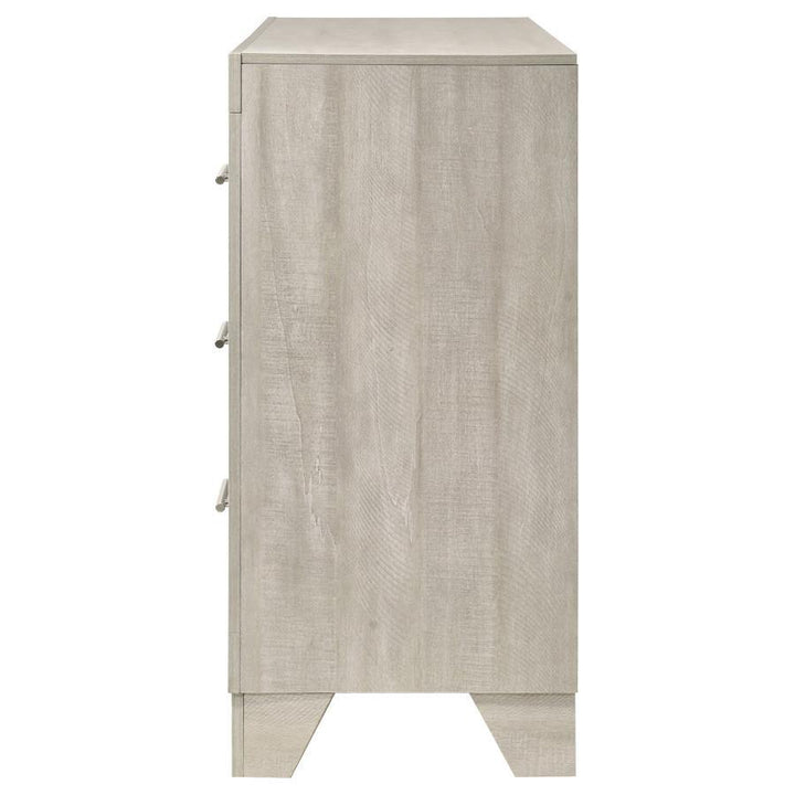 Trenton - 6 - Drawer Bedroom Dresser - Rustic Cream Dressers modern furniture Contempo Furniture