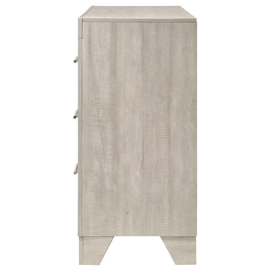 Trenton - 6 - Drawer Bedroom Dresser - Rustic Cream Dressers modern furniture Contempo Furniture