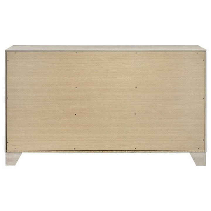 Trenton - 6 - Drawer Bedroom Dresser - Rustic Cream Dressers modern furniture Contempo Furniture