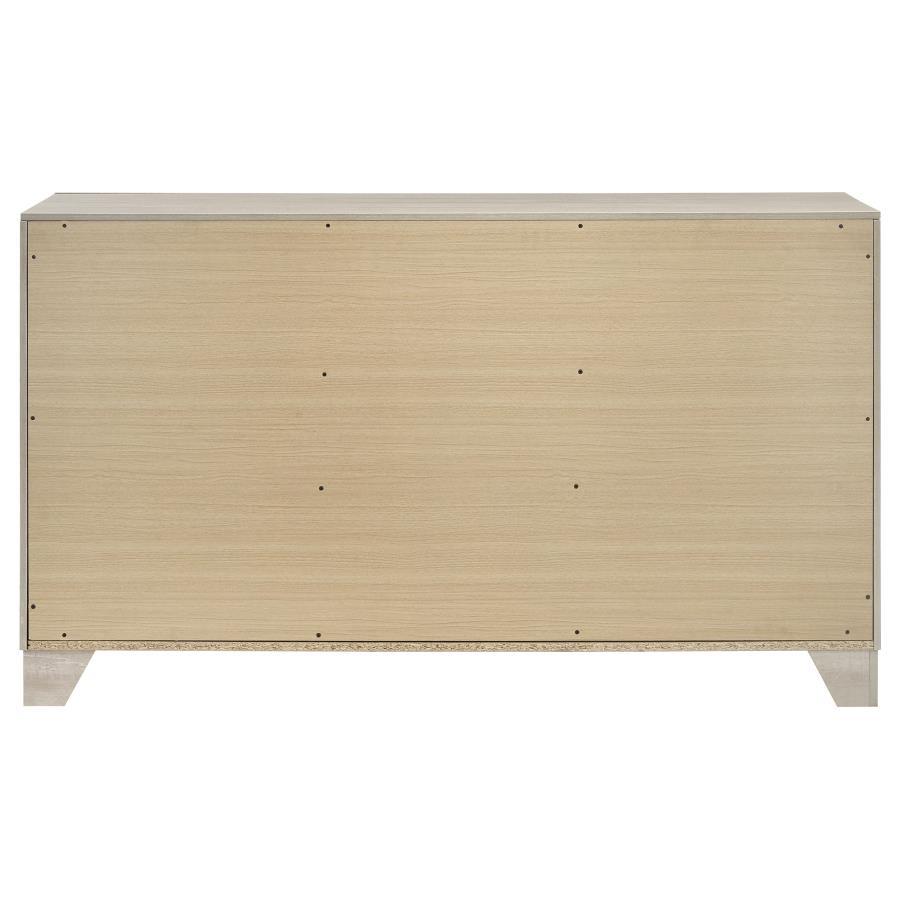 Trenton - 6 - Drawer Bedroom Dresser - Rustic Cream Dressers modern furniture Contempo Furniture
