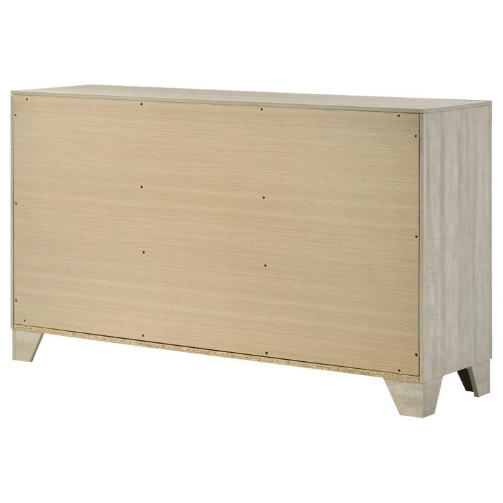 Trenton - 6 - Drawer Bedroom Dresser - Rustic Cream Dressers modern furniture Contempo Furniture