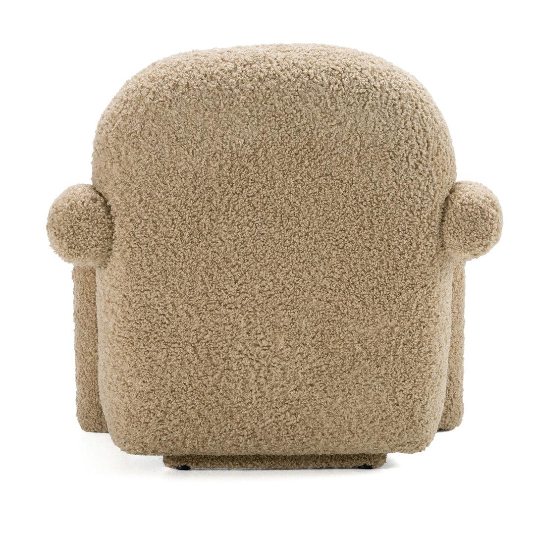 Trevor - Modern Tan Fabric Accent Chair