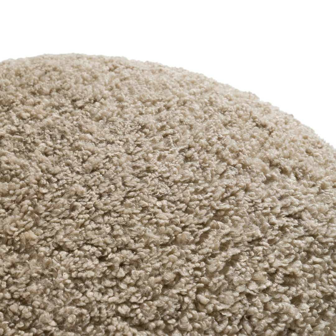 Trevor  Modern Tan Fabric Ottoman