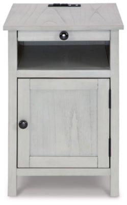 Treytown Chairside End Table - Beige Chair Side Table modern furniture Contempo Furniture