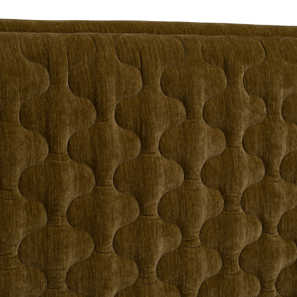 Trieste - Modern Brown Fabric Bed - View 11