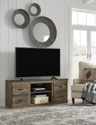 Trinell 60" TV Stand - Dark Brown TV Stand modern furniture Contempo Furniture