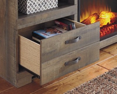 Trinell 63" TV Stand - Dark Brown TV Stand modern furniture Contempo Furniture