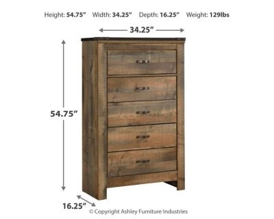 Trinell Chest of Drawers - Dark Brown Accent Chest modern furniture Contempo Furniture