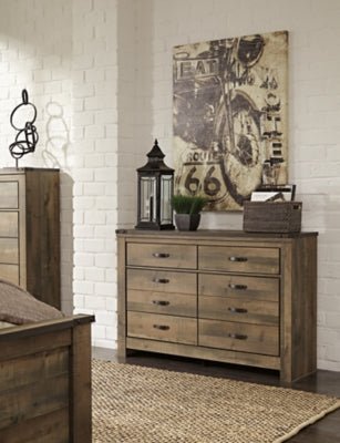 Trinell Dresser - Dark Brown Dresser modern furniture Contempo Furniture