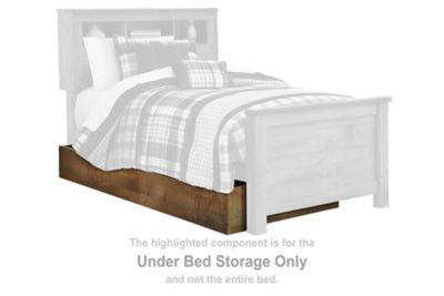 Trinell Full Bookcase Bed with Storage - Dark Brown Storage Bed modern furniture Contempo Furniture